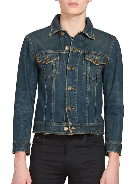 saint laurent denim jacket replica|Saint Laurent Denim Jackets for Men .